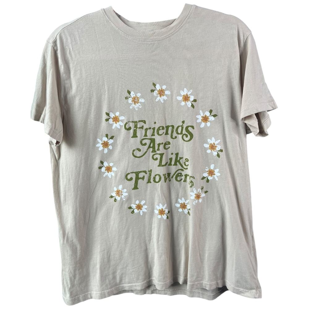Show Me Your Mumu beige She Loves You Thomas t-shirt 100% organic cotton XS NWT